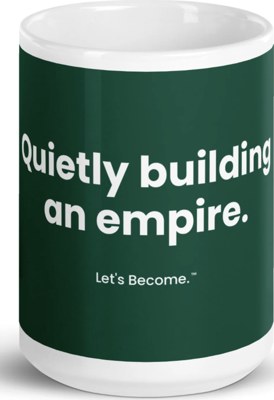 Turquoise Life Design mug, emerald